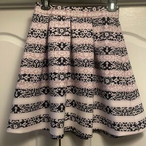 Purple black and white skirt